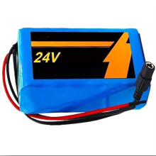 24V 50Ah Electric Bicycle Battery, 6S2P E-Bike Battery Rechargeable Battery with Charger and BMS T EU Plug