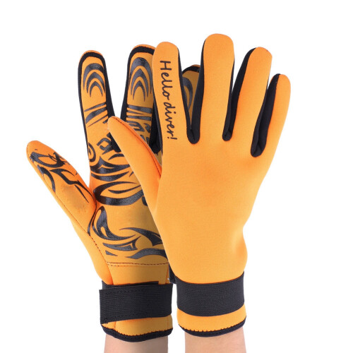 Keep Diving 2 mm warme Neoprenhandschuhe orange L