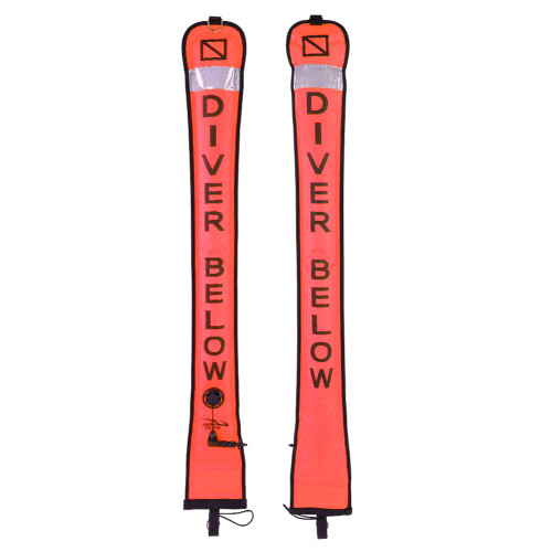 Bright Orange Dive Buoy Signal Device