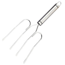 Stainless Steel Turkey Baster with Roasting Fork, Ergonomic Easy Grip, Dishwasher Safe for Grilling