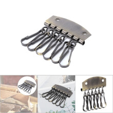 Key Row 6-Haken Brieftaschen-Hardware 47mm x 20mm Bronze