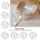 Artificial Pearl Clothes Collar Button 16mm White 50 Pack 4