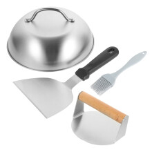 Burger Press with Ergonomic Handle for Uniform Patties, Outdoor Grilling and Camping Tool Kit