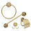 Copper Towel Rack with Shelf, Retro Style 2