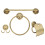 Copper Towel Rack with Shelf, Retro Style 7
