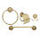 Copper Towel Rack with Shelf, Retro Style 8