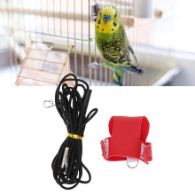 Parrot & Parakeet Flight Harness with Leash Artificial Leather Outdoor Size S