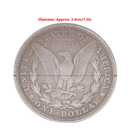 Morgan American Brass Silver Dollar 3.8 cm 1pc 2