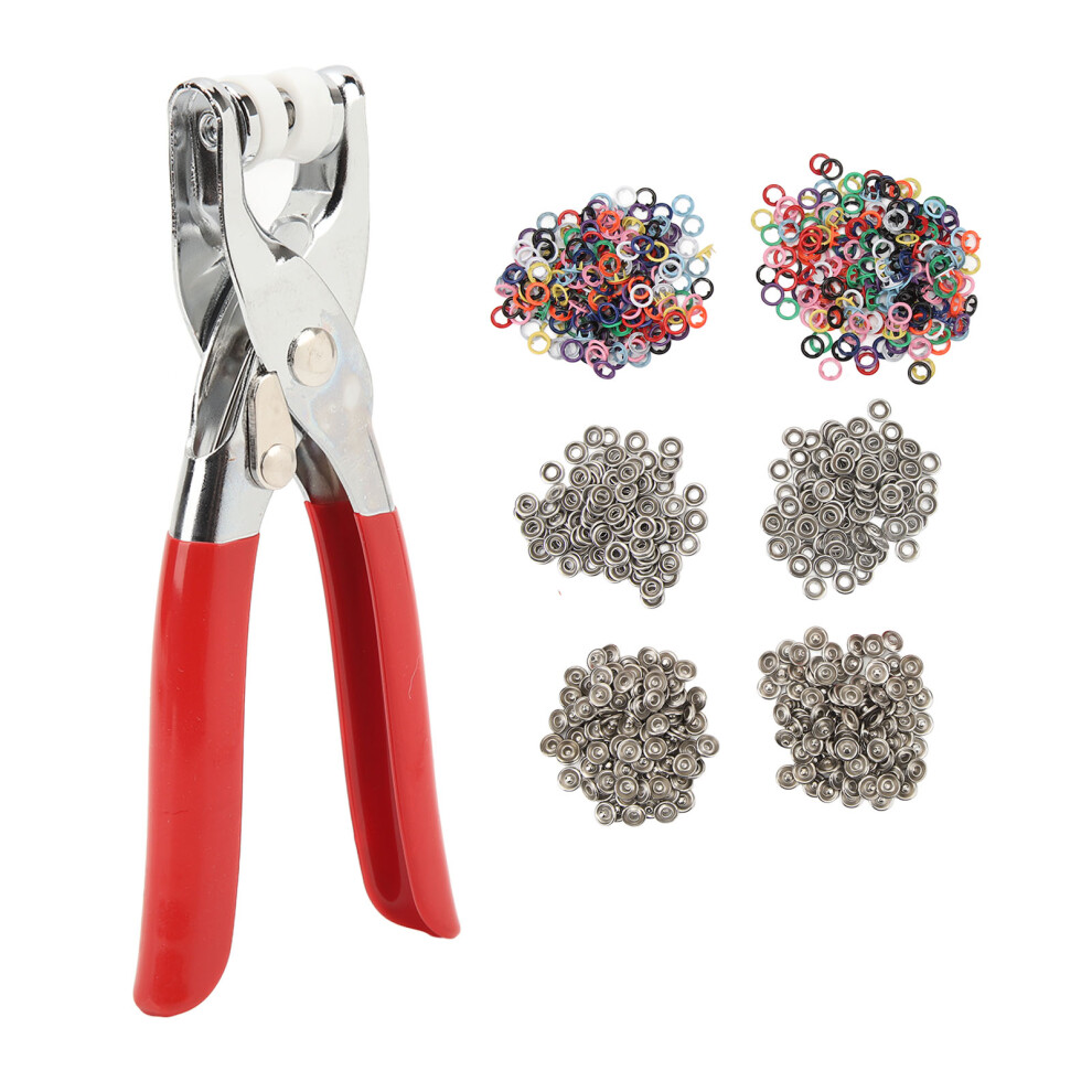 200 Sets Stainless Steel Snaps Buttons Kit With Fastener Pliers For Crafts & Sewing 9351389383910