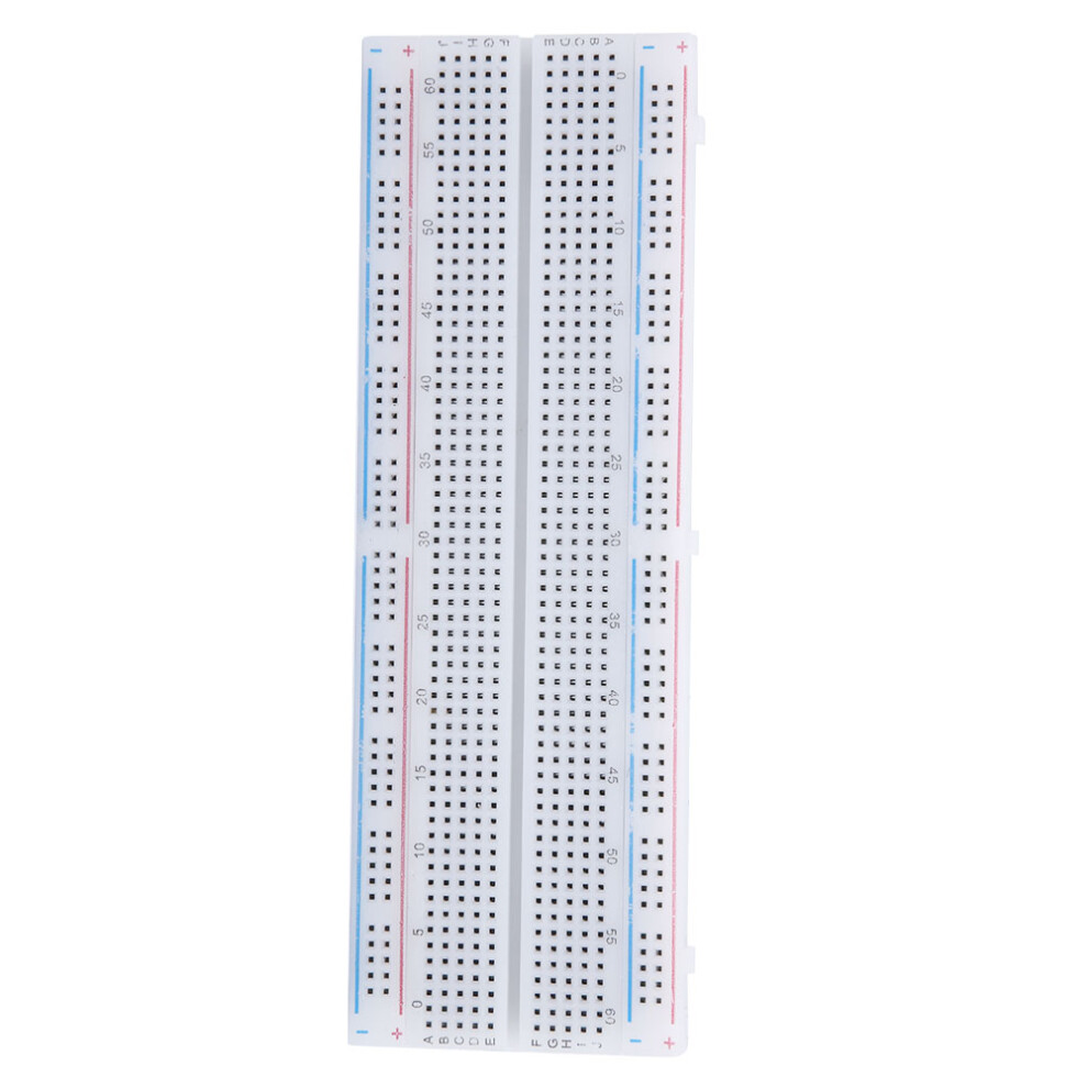 830 Tie Points Solderless Breadboard Circuit Testing Board Reusable White 7901389384190