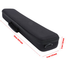 53x11x6cm große EVA-wasserdichte Ruten- und Rollenbox schwarz