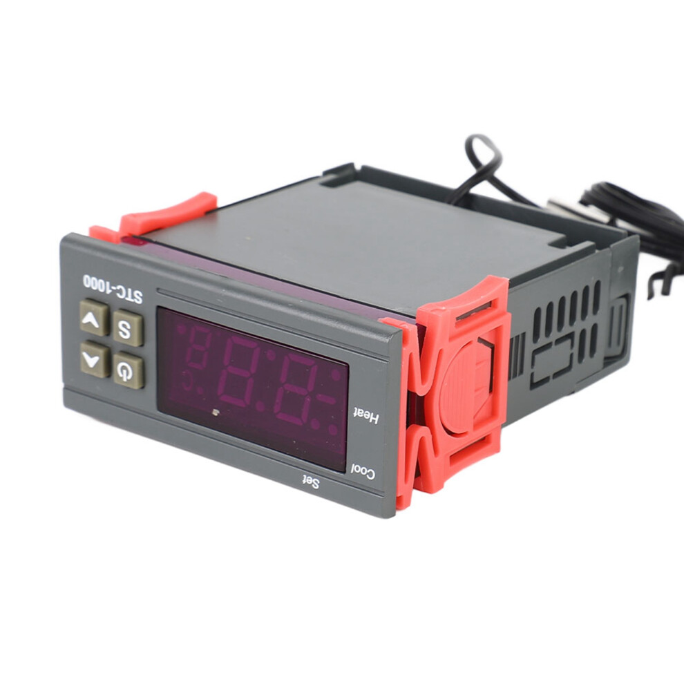 Temperature Controller With Dual Relay Output And Ntc Sensor 110V-220Vac 7891389384248