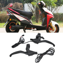 Electric Bike Brake Lever Handle Aluminum Alloy Black 2.2mm Hole