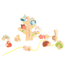 Colorful Wooden Animal Stacking Toy, 13.5x1.5x15cm Balancing Blocks