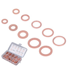 Copper Oil Drain Plug Gaskets 200Pcs for M5-14 Oil Sealing Heating Processed