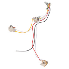 Electric Guitar Wiring Harness Kit 3-Way B250K/A250K Noise Reduction