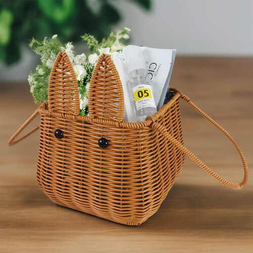 Cute Rabbit Picnic Basket for Camping & Party 2