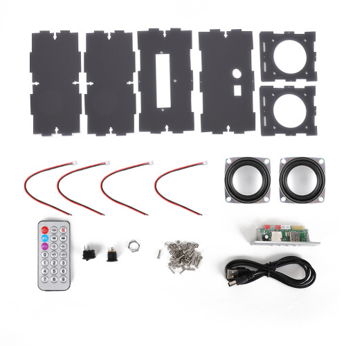 MP3-Musikpaket DIY Bluetooth-Lautsprecher 3W Mini Grau 1