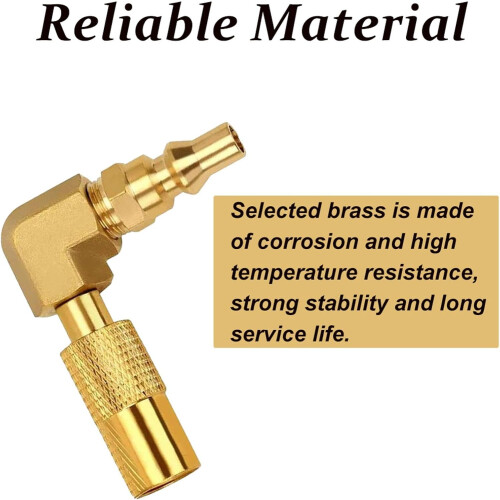 Quick Connect Adapter Conversion Fitting Brass 90 Degree Propane Connector Fit for Blackstone Grill 1