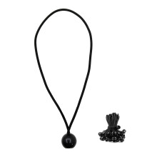 (Black, 20cm) Reflective Camping Tie-Down Cord (50 Char)