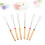 6pcs Telescoping Marshmallow Roasting Sticks with Wooden Handles for Campfire BBQ 2