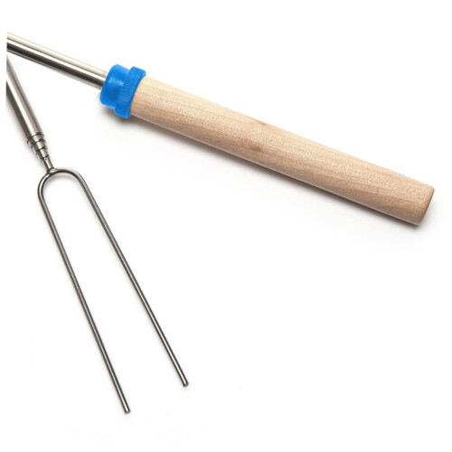 6pcs Telescoping Marshmallow Roasting Sticks with Wooden Handles for Campfire BBQ 2