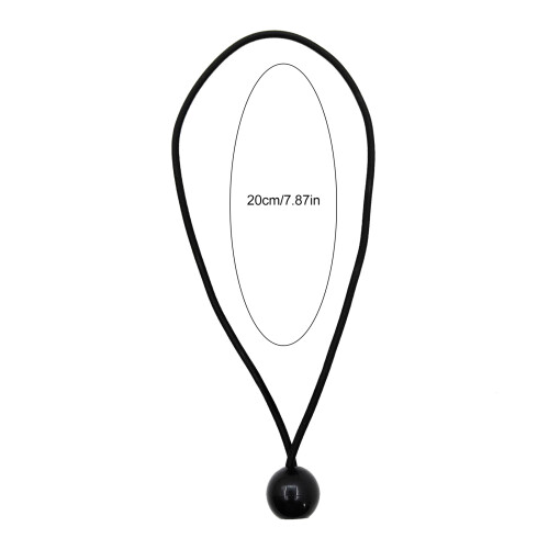 (Black, 20cm) Reflective Camping Tie-Down Cord (50 Char) 1