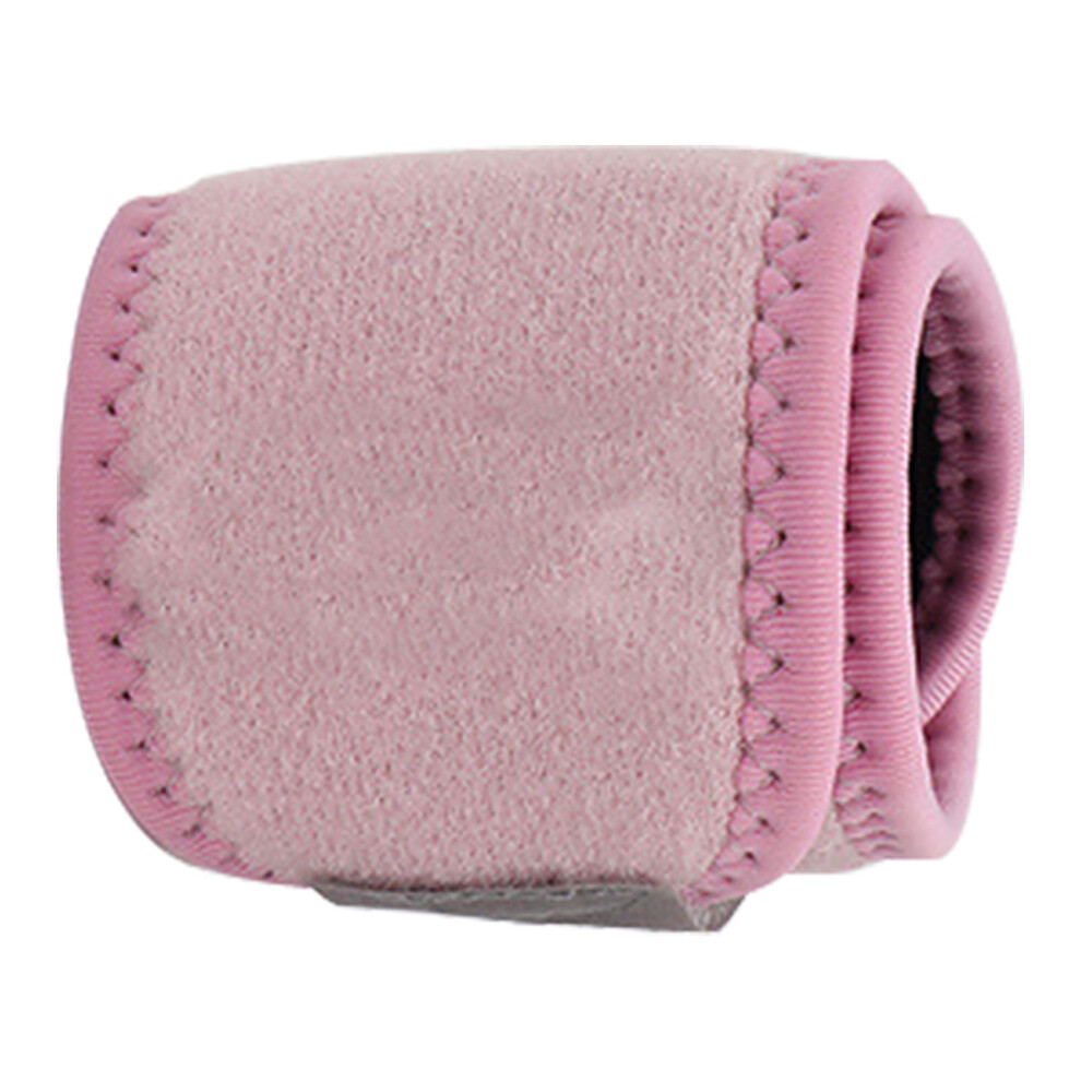 Breathable Pink Nylon Wrist Brace with Hook & Loop, Durable & Comfortable