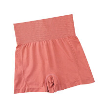 High Waist Yoga Shorts Bauchkontrolle Schweißabsorption Dehnbar Damen Trainingsshorts Rot One Size