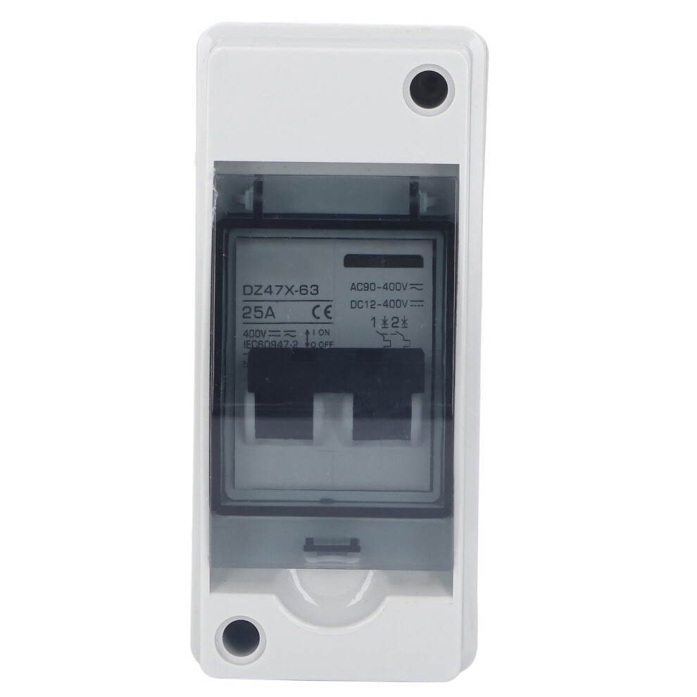 Dc Miniature Circuit Breaker 2P 25A Ac/Dc 12V-400V Ip65 Waterproof 7901389387351