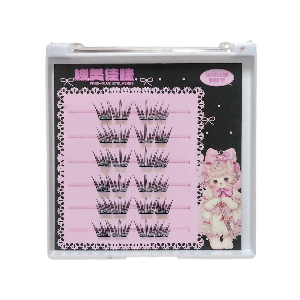 Roc-Electron (6Row 24Strand) Natural Butterfly Lashes - Lightweight & Comfortable
