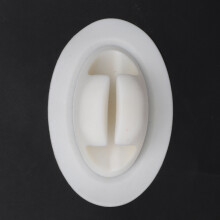 PVC Paddle Holder Patch Mount for Inflatable Boats, Kayaks – White