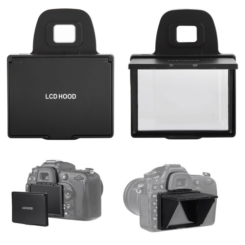 D7100/D7200 LCD-Sonnenschutz-Bildschirmprotektor, schwarz