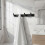 (9102 BK4) Nordic Black Matte Space Aluminum Hook 1