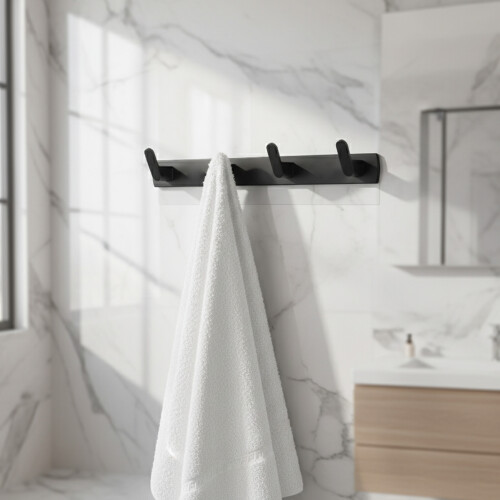 (9102 BK4) Nordic Black Matte Space Aluminum Hook