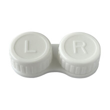 (White) Leak-Proof Double Contact Lens Case