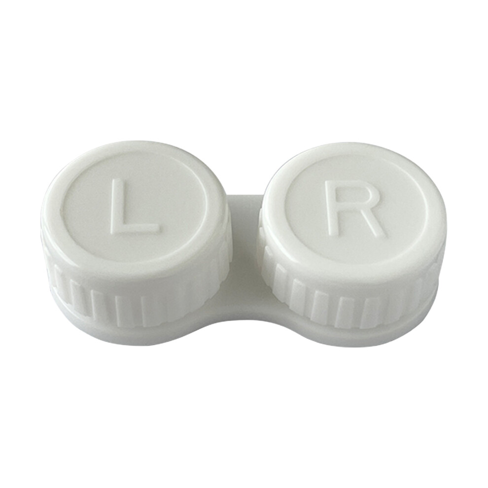 Hue-Grain (White) Leak-Proof Double Contact Lens Case