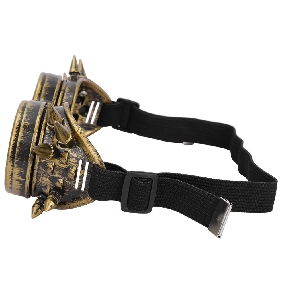 Vintage Spiked Steampunk Goggles Â Adjustable Windproof Cosplay (Bronze) 7691389390276