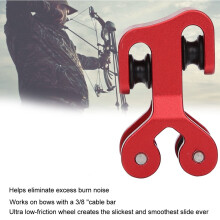 Aluminium-Kabel-Bogen-Schiebe-Rolle 42,51,7 cm Rot