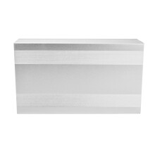 Aluminiumgehäuse 68x145x250 mm Sandstrahl-oxidiertes Silber
