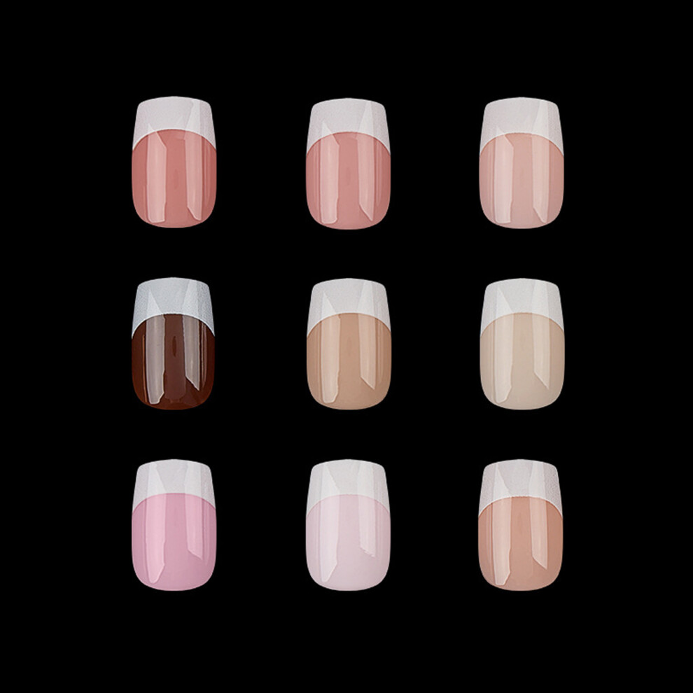 Dachuang Beauty French Tip Press-On Nails, Reusable & Charming