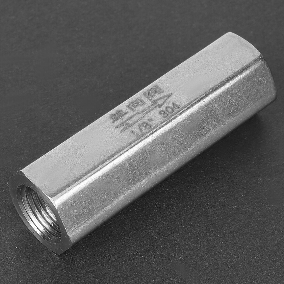 Stainless Steel Hex Bspp Female Air Check Valve 1/8In Water Pipe Connection 9461389390549