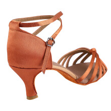 Lateinamerikanische Tanzschuhe Damen – Weich und Bequem – Cha-Cha-Schuhe – Dunkelbraun – Größe 38
