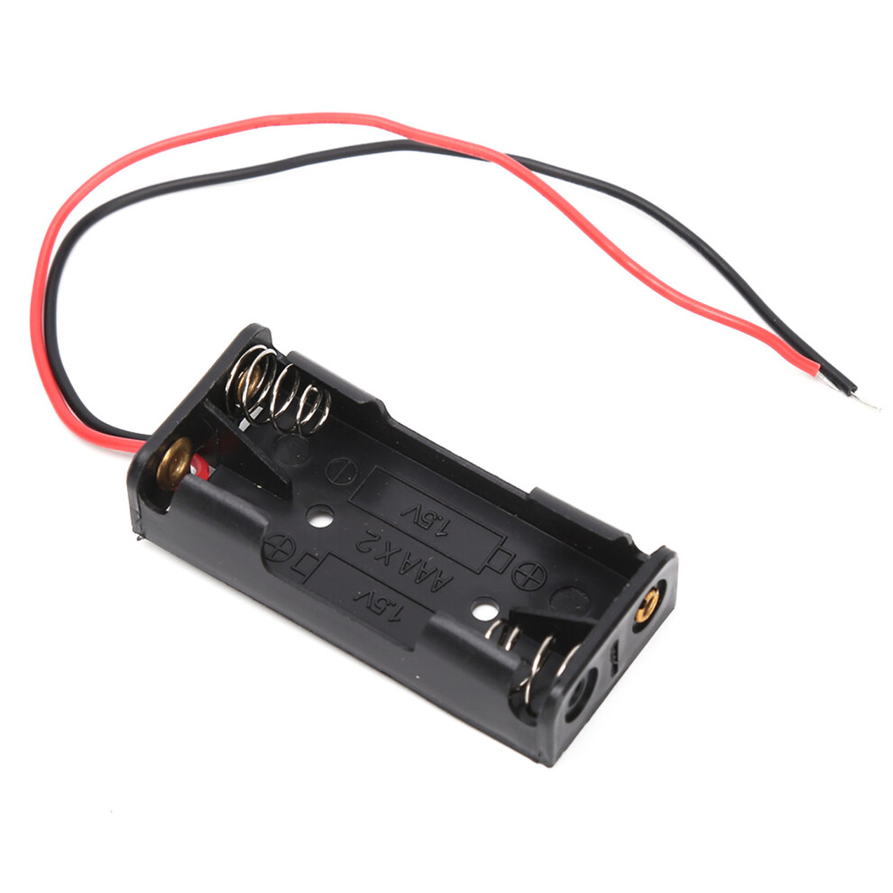 10Pcs 2X/3X Aaa Battery Holder Plastic Box With Leads Battery Case 8401389391048