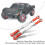 Aluminium-Lenkstangen 2er Set Slash 1/10 Rot 3