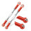 Aluminium-Lenkstangen 2er Set Slash 1/10 Rot 7