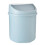 (Blue) Mini Desk Trash Can with Lid for Dorm, Office 4
