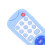 Baby Teether Remote Control Shaped Silicone Toy, Blue, 15.3x5x1cm 9