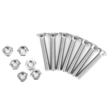 340pcs M3 Stainless Steel Hex Socket Flat Head Screw & Nut Assortment Set