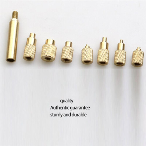 Heat Insert Nut Iron Tip T12 Soldering Iron Tip Insert Internal Thread Tip M2-M8 Brass Hot Nut Insertion Kit 2